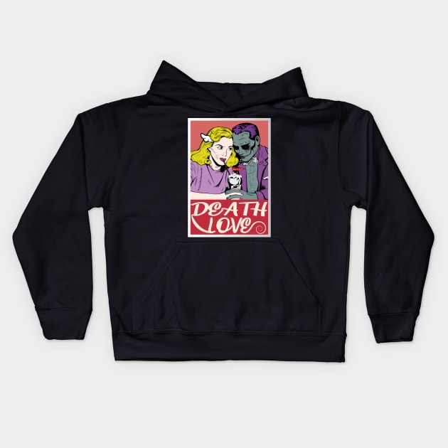 Death Love Kids Hoodie by JHFANART